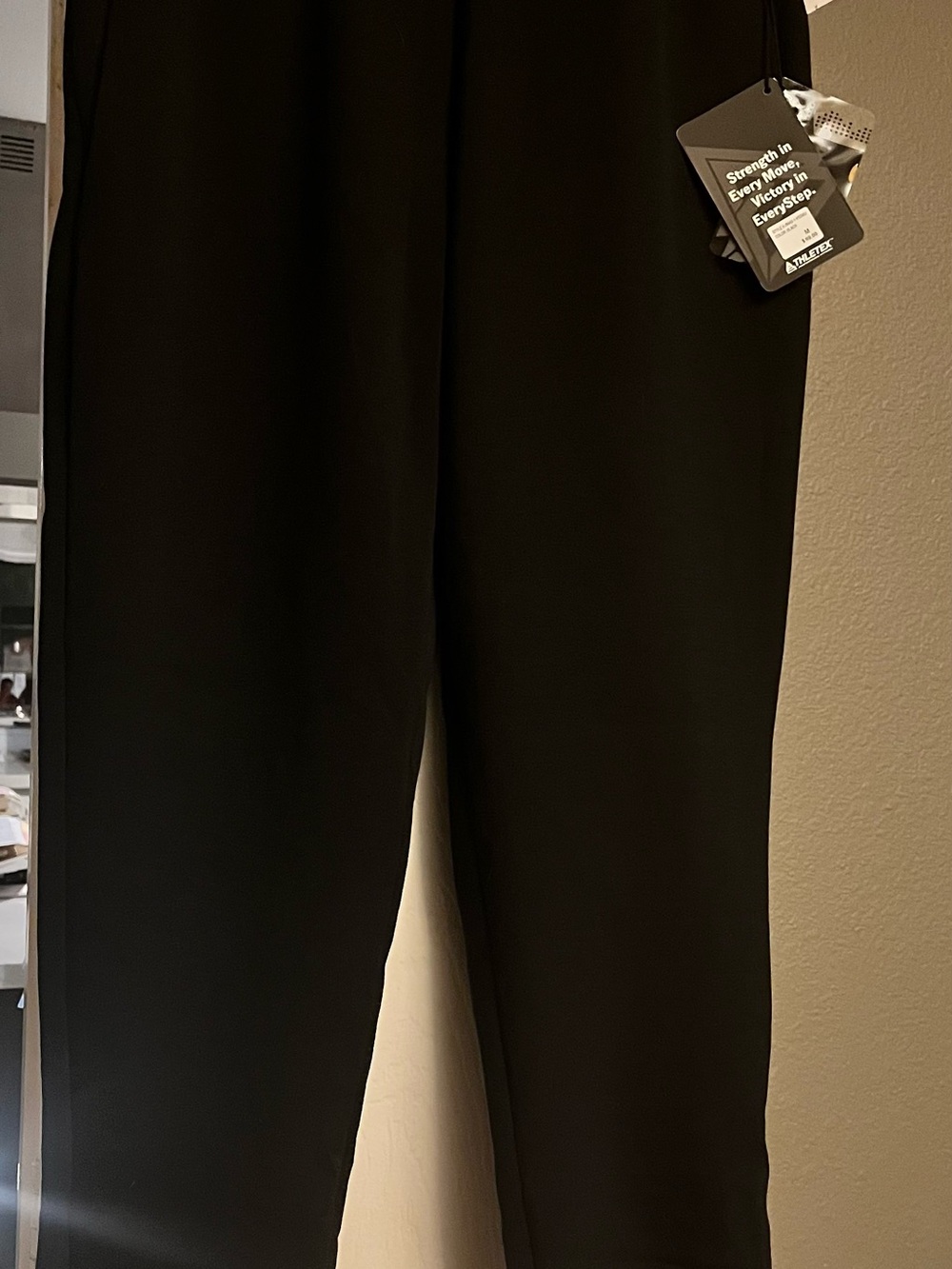 Athletex Boys Black Fleece Joggers, size Medium
